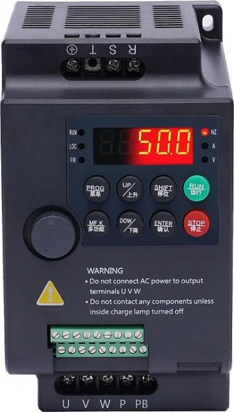 1500W Frekvenční měnič jednofázový vstup, třífázový výstup CNC-VFD jednofázový pro řízení otáček motoru vřetena 220V