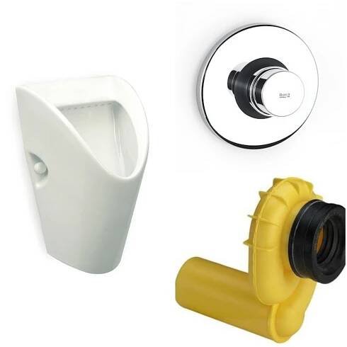 Pisoár -  Roca Chic Pisuar Siphon Flush Flush Chrome