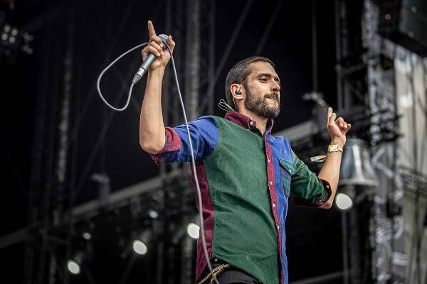 Třetí den hudebního festivalu Colours of Ostrava v Dolní oblasti Vítkovice, pátek 15. července 2022, Ostrava.Hvězda polské reggae scény Mesajah.