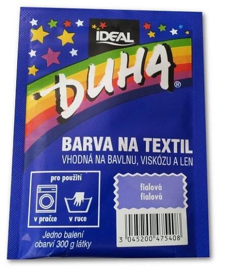 Duha barva textil 40 Fialová 15g
