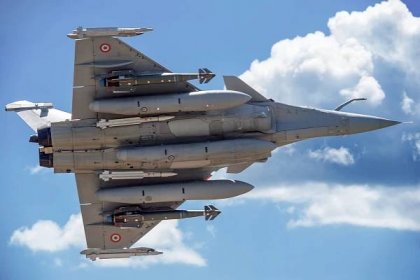 A French Rafale jet carrying a mixed air-to-air and air-to-ground weapons load. Dassault Aviation