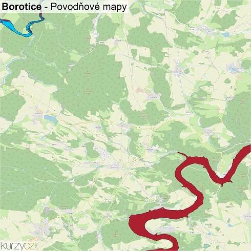 Borotice - mapy | Kurzy.cz