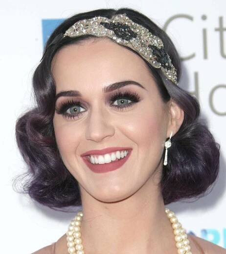 Katy Perry with 1920's headband hairstyle