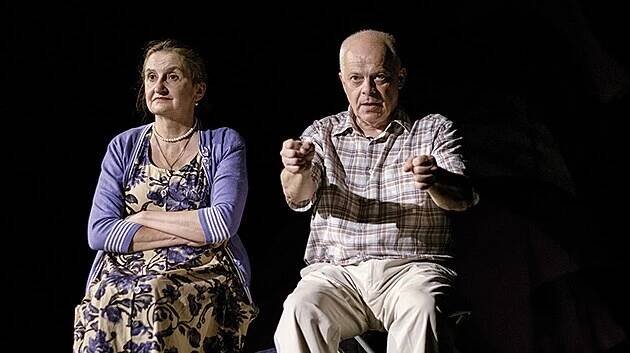 Eva Holubová a Bohumil Klepl v představení Líbánky na Jadranu