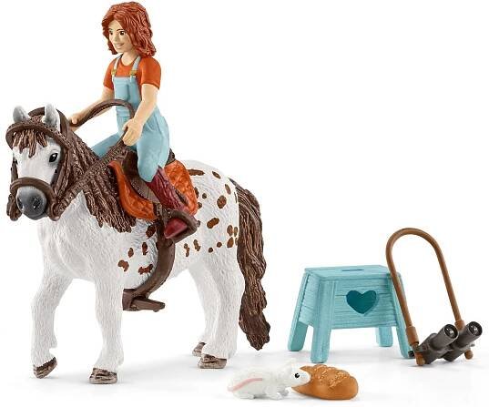 Schleich - Kůň s jezdcem, Mia a Spotty