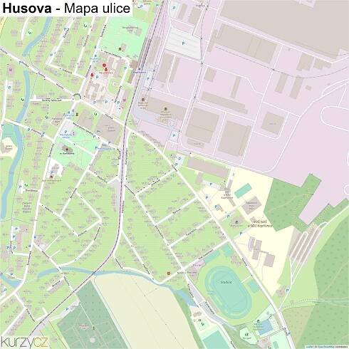 Husova - mapy | Kurzy.cz