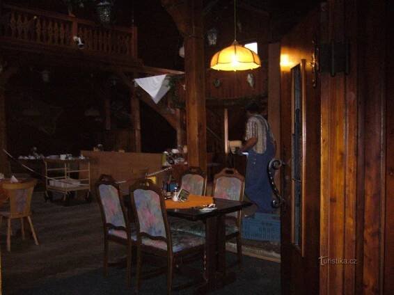 vnitřní interiér restaurace..