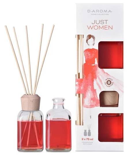 D-Aroma Diffuser Just Women vonná stébla 2 x 75 ml