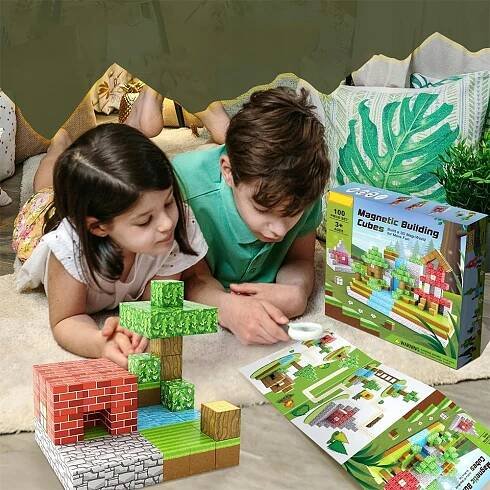 STAVEBNICE PIXELY KRYCHLOVÉ BLOKY SILNÉ 100STAVEBNICE NÁPAD DÁREK Výška výrobku 2 cm