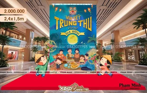 Mẫu trang trí trung thu đơn giản
