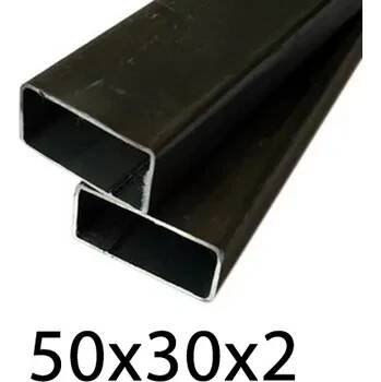 Jeklový profil 50x30x2, černý 6 m (JOKL-50x30x2-6)