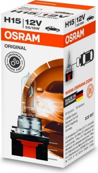 Osram Standard 64176 H15 PGJ23t-1 12V 15/55W