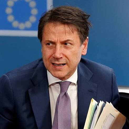 Italský premiér Giuseppe Conte na summitu EU v Bruselu. (17. října 2019)