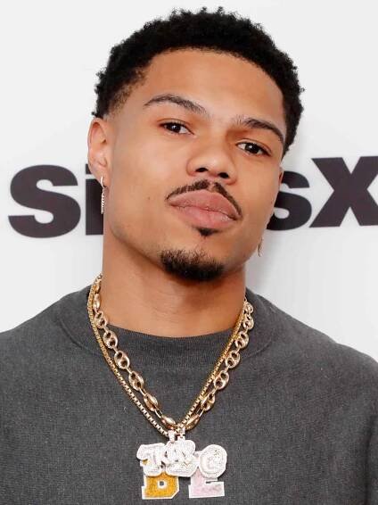 Taylor Bennett visits the SiriusXM Studios on April 19, 2022 in New York City.
