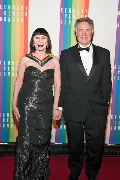 Patricia McBride and husband Jean-Pierre Bonnefoux on the red carpet.<br />© Margot Schulman. (Click image for larger version)