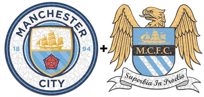 2 PACK Manchester City FC® Logo + Retro Logo