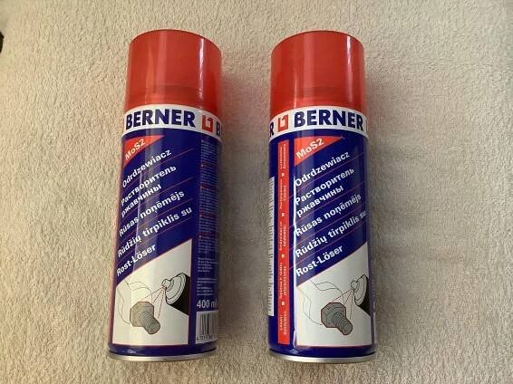Berner Odrezovač, mazání - sprej 400ml - 2ks
