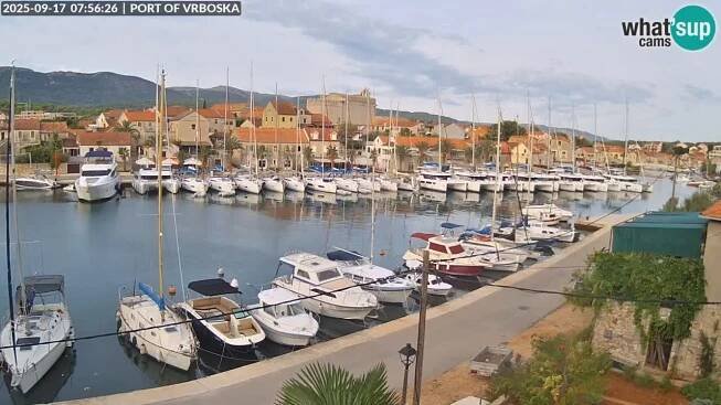 Webcam en direct Vrboska - Île de Hvar - Dalmatie - Croatie