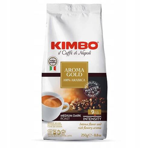 Káva zrnková Kimbo Aroma Gold 250g