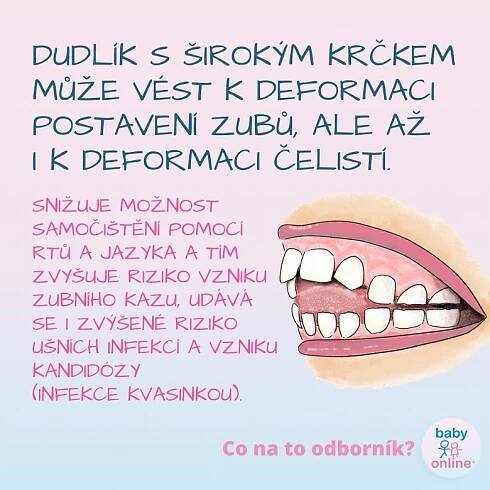 Může dudlík u kojenců poškodit zuby? | Babyonline.cz