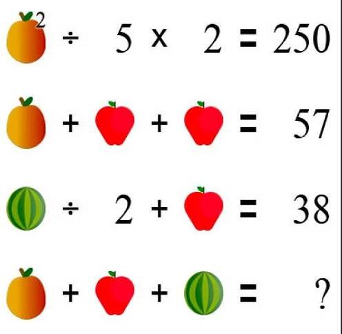 Matematicko logický příklad s ovovem - hádanka