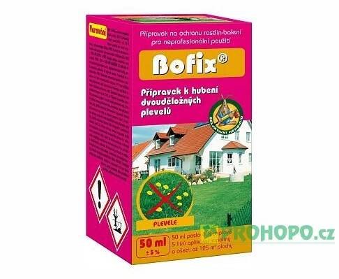 Bofix 50ml - trojkombinace účinných látek k hubení dvouděložných plevelů v trávnících