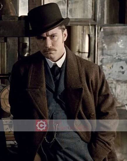 Jude Law Trench Coat | Dr. John Watson Coat Sherlock Holmes
