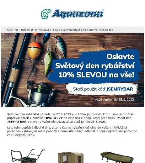 Oslavte Světový den rybářství 10% slevou na vše!