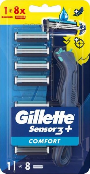 Gillette Sensor3 Plus Comfort + 8 hlavic