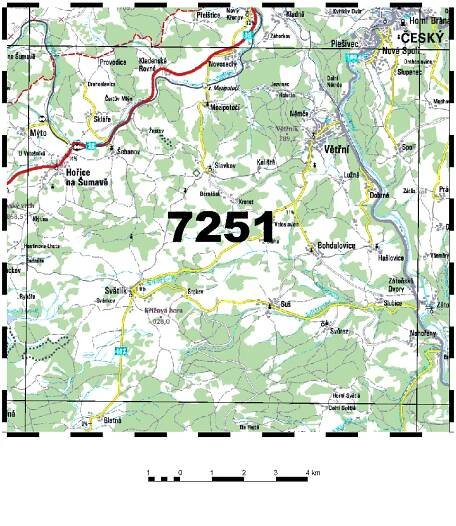 Mapa mapových ctverců 