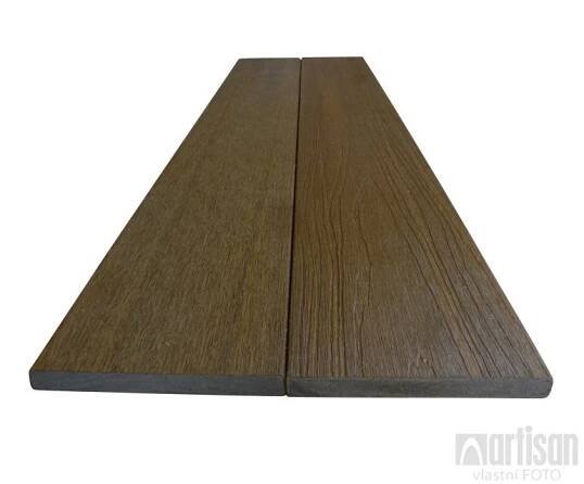 WPC dřevoplastová prkna na plot Dřevoplus Profi 15x138x4000 - Teak