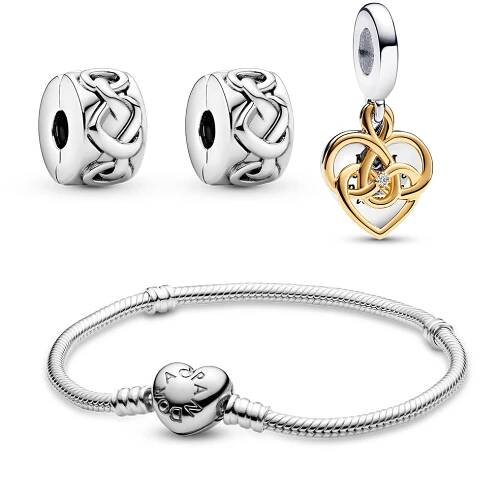 PANDORA set náramek s korálky Mum