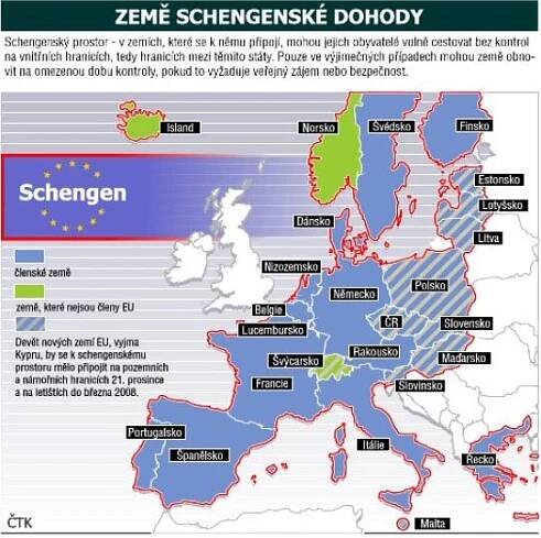 Švýcarsko je v Schengenu