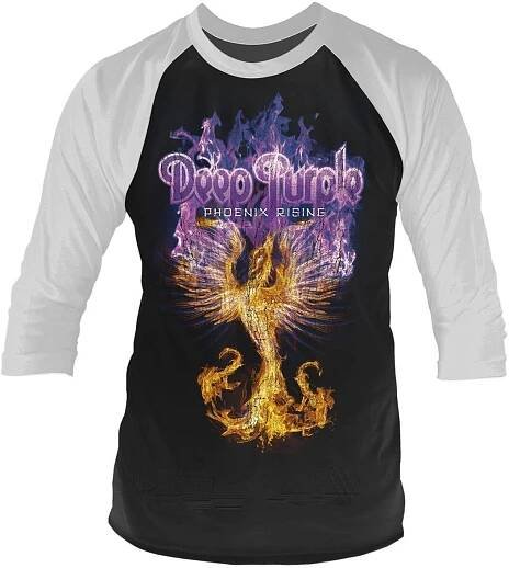 Deep Purple tričko dlouhý 3/4 rukáv, Phoenix Rising Black, pánské | Musicwear - Trička, mikiny