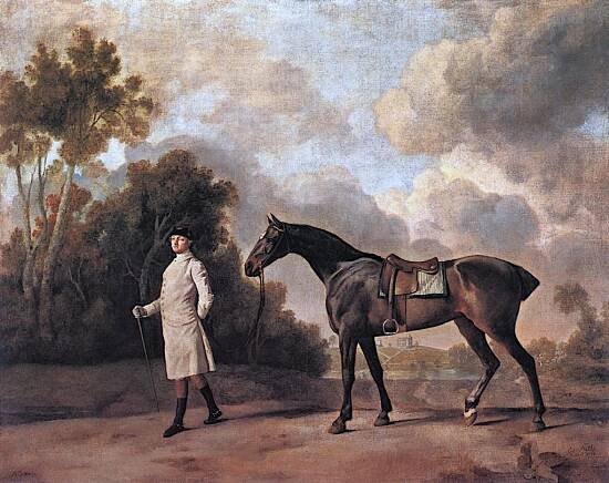 Assheton Curzon with His Mare Maria | George Stubbs | oil painting