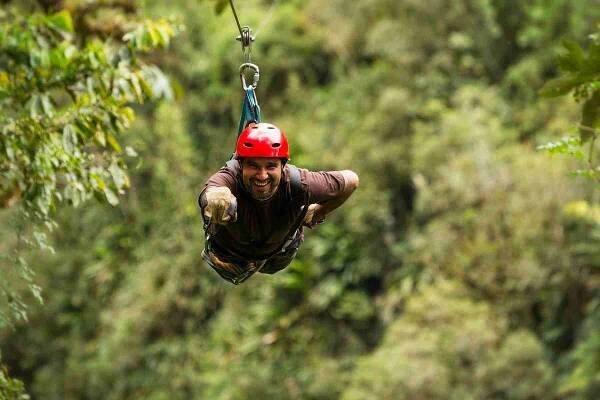 Zip Line zkušenosti — Stock obrázek