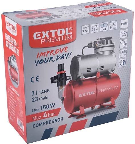 Kompresor Extol Premium 8895301, 150W | Teshop.cz