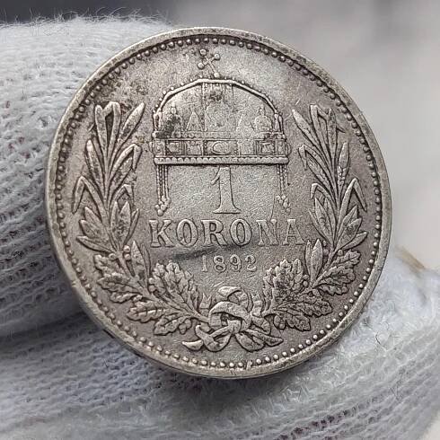 1 Koruna 1892 KB • Vzácná • František Josef I - Numismatika