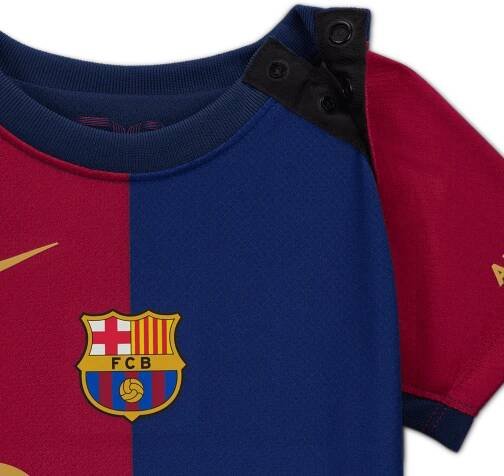 Replika fotbalové 3dílné soupravy pro kojence a batolata Nike FC Barcelona FC Stadium 2024/25, domácí