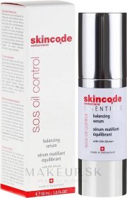 Matující sérum pro mastnou pleť - Skincode Essentials S.O.S Oil Control Balancing Serum