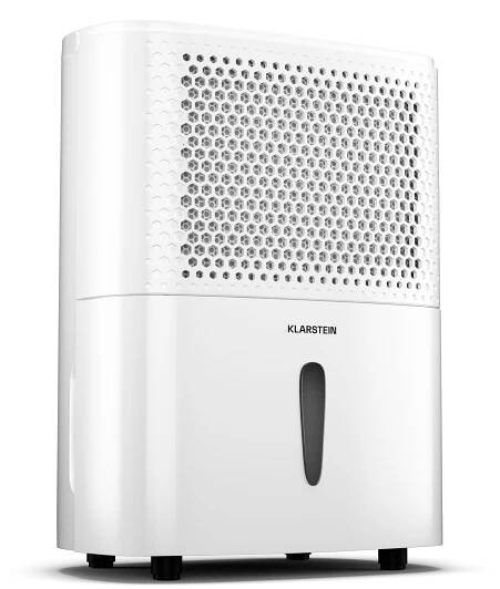 Klarstein DryFy 10L odvlhčovač, 10 l/den, 12m2, 80 m3/h, časovač, nádrž na vodu, mobilní