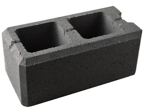 DITON Viso Okrasná tvárnice koncová beton; černá; 400 × 200 × 150 mm