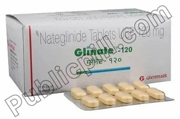 Glinate 120mg Tablet (Nateglinide)