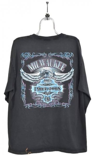 Vintage motorcycle shirt , long sleeve graphic tee - AU L HARLEY DAVIDSON