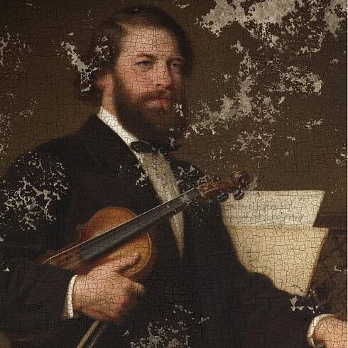 Malba portrétů "Joseph Joachim" - Eduard Bendemann