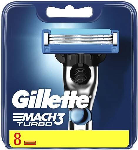 Gillette Mach3 Turbo Aloe náhradní hlavice 8ks