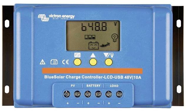 Victron Energy Blue-Solar PWM-LCD&USB solární regulátor nabíjení PWM 48 V 10 A : Půhy.cz