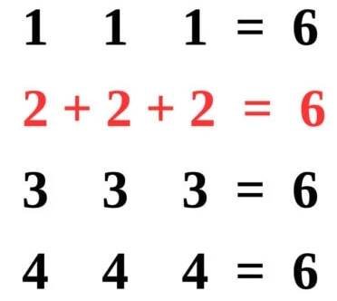 Číselný hlavolam "6" • Hrátky s čísly • Mozkolam.cz