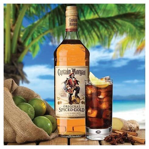 Captain Morgan Spiced 1l 35% | Captain morgan v akci captain morgan dárkové balení, kapitán morgan s colou