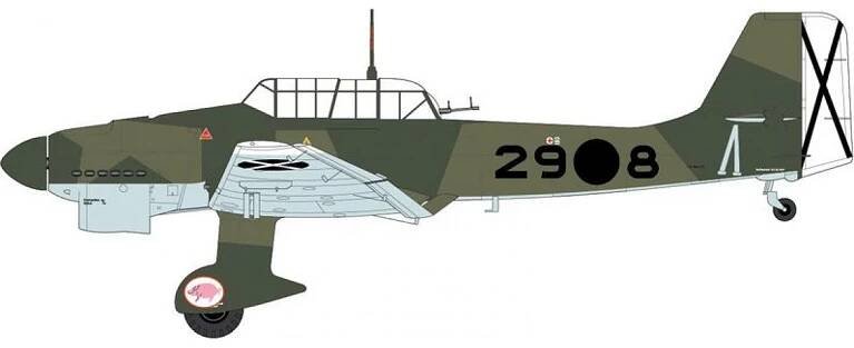 Airfix Classic Kit letadlo Junkers JU87 Stuka 1:72 nová forma